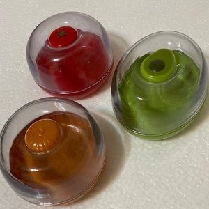 JOIE SET OF THREE ONION,TOMATO,AND AVOCADO KEEPERS